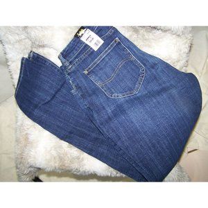 Lee Women's Jeans Skinny Mid Rise Denim Size 12 Blue NWT